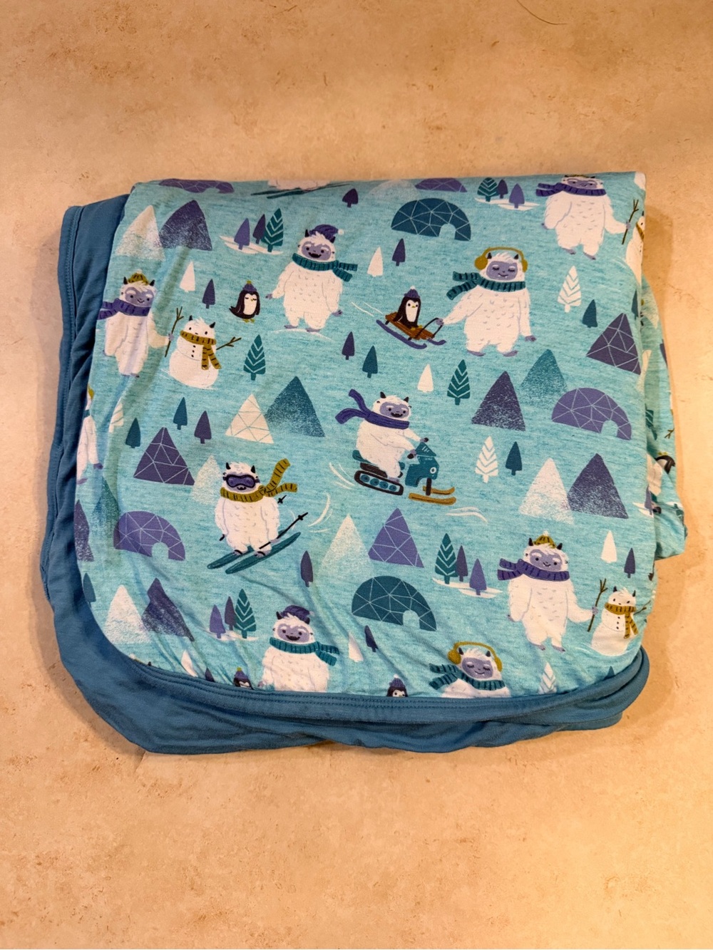 Little Sleepies Yeti Snow Day Cloud Blanket